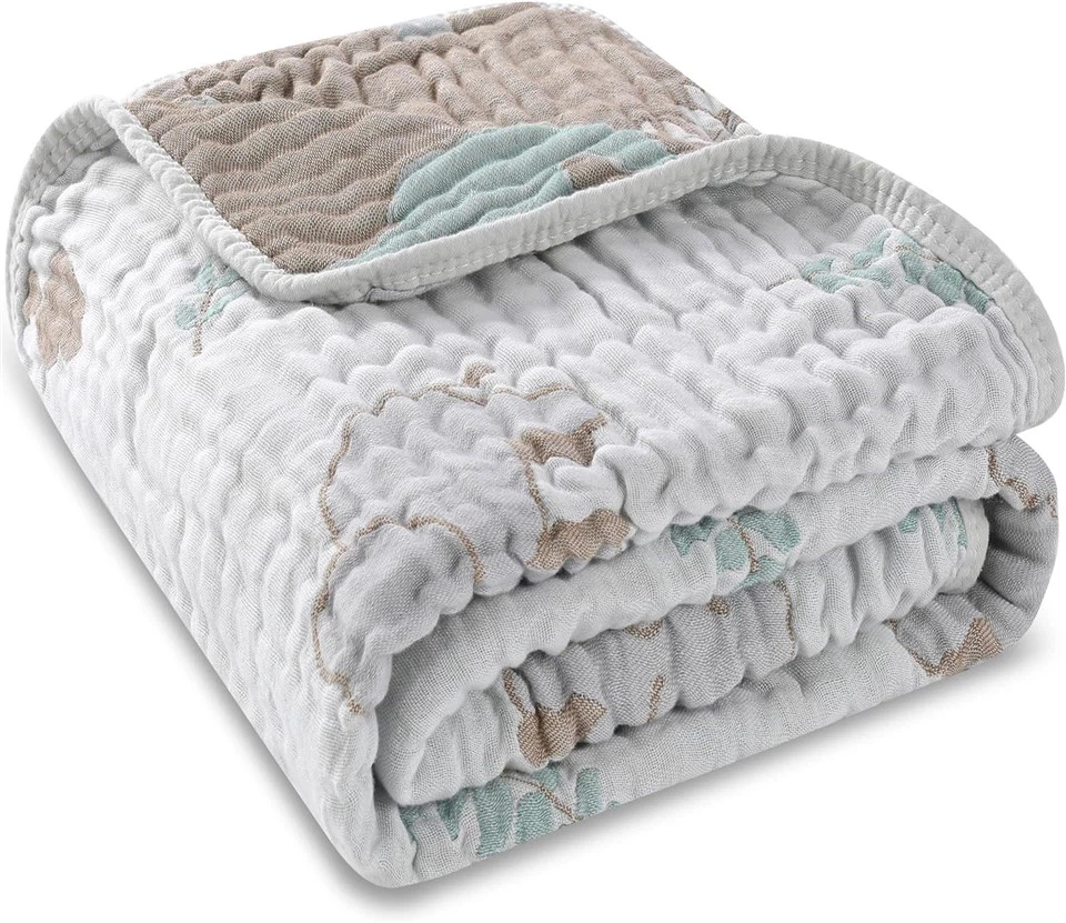Ultra Soft Muslin Baby Blanket, Made Of Viscose From Bamboo And Muslin From Cotton, Bed Blanket For Babies, Toddlers, Boys, And Girls